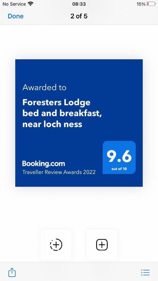 Foresters Lodge Bed And Breakfast, Near Loch Ness Inverfarigaig Экстерьер фото